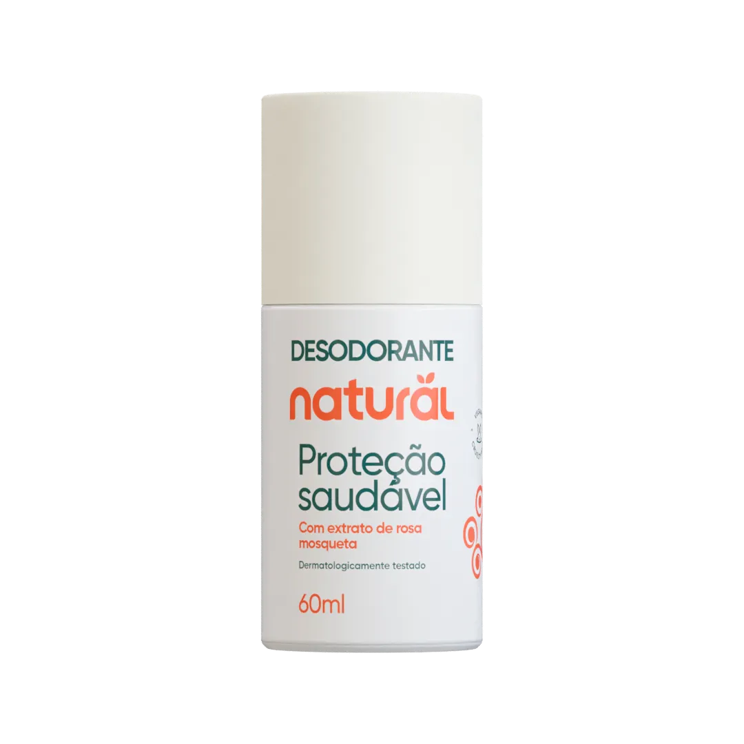 Desodorante Roll-on Natural com Rosa Mosqueta 60ml