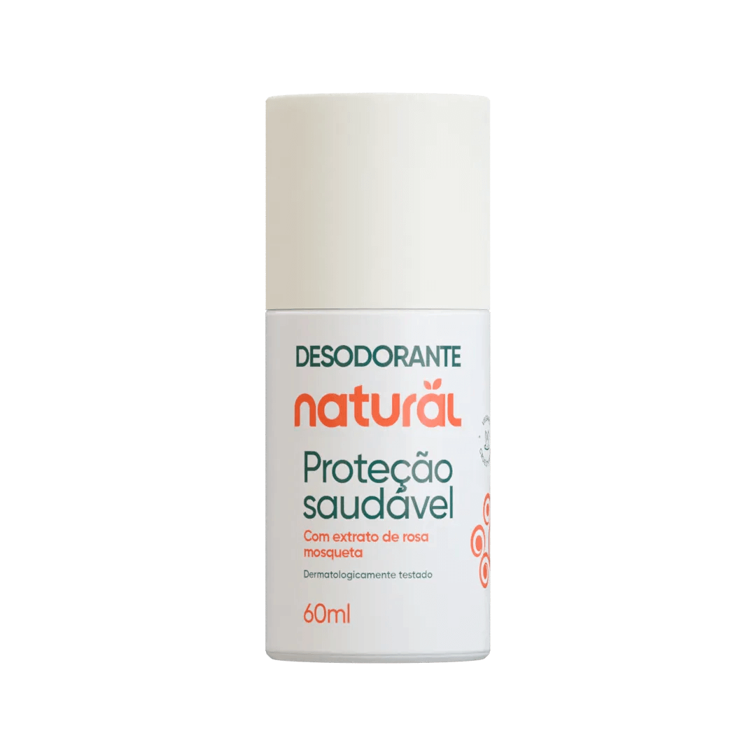 Desodorante Roll-on Natural com Extrato de Rosa Mosqueta