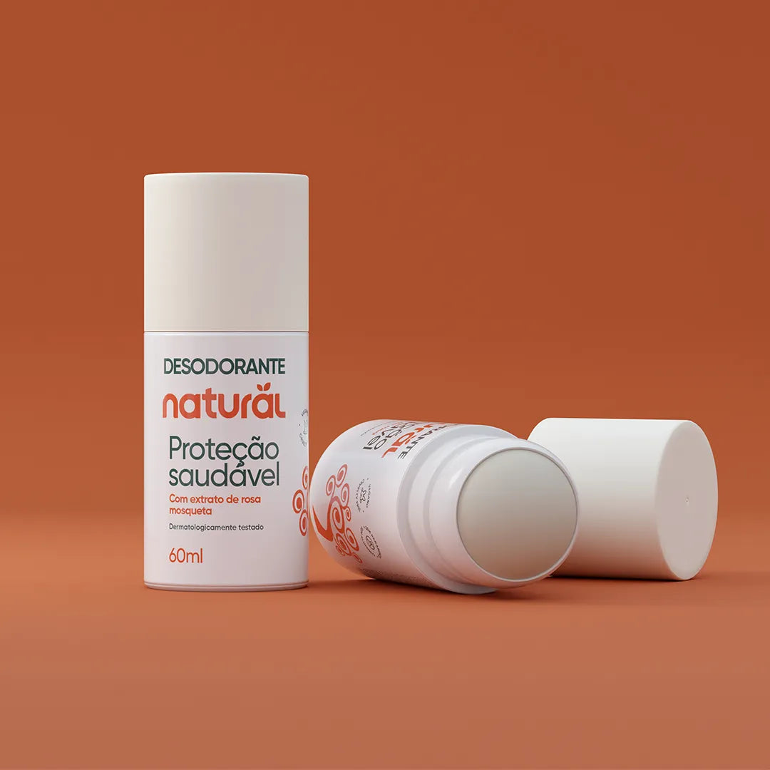 Desodorante Roll-on Natural com Extrato de Rosa Mosqueta