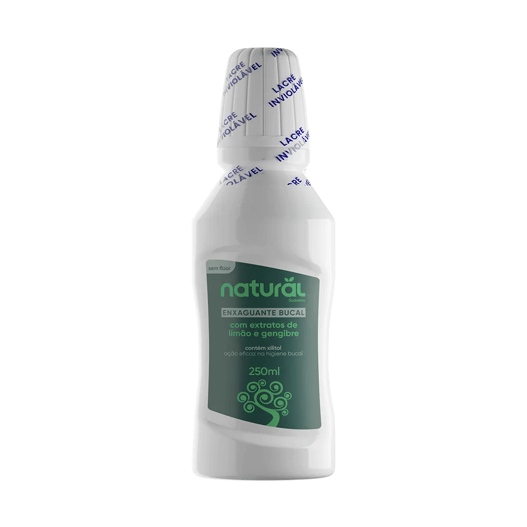 Enxaguante Bucal Natural com Extratos de Limão e Gengibre