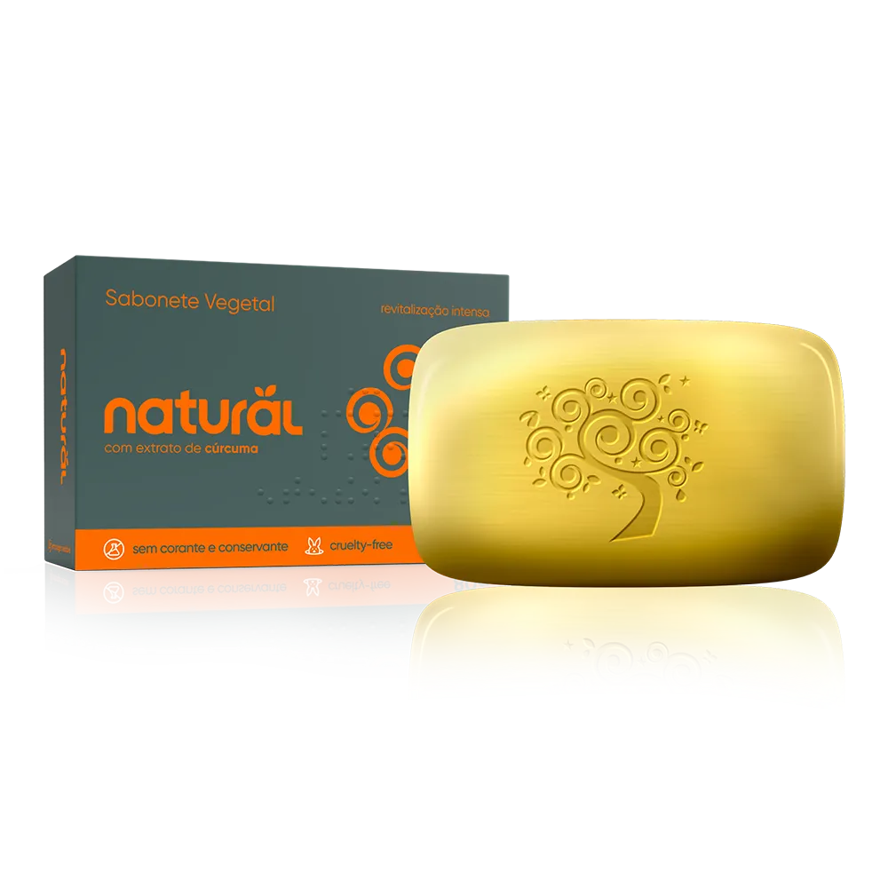 Sabonete em Barra Natural com Extrato de Cúrcuma 80g