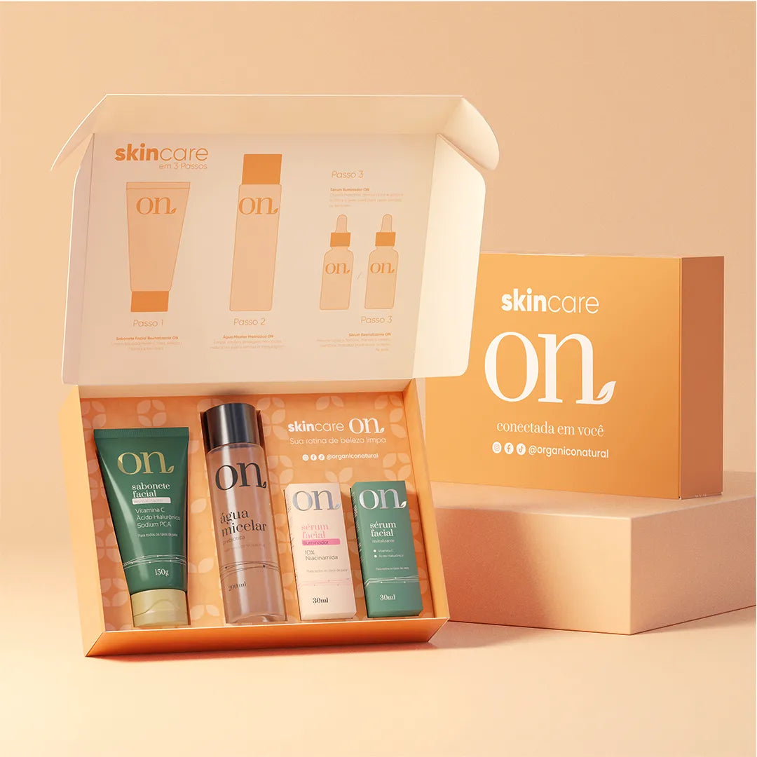 Kit Skincare ON em 3 passos