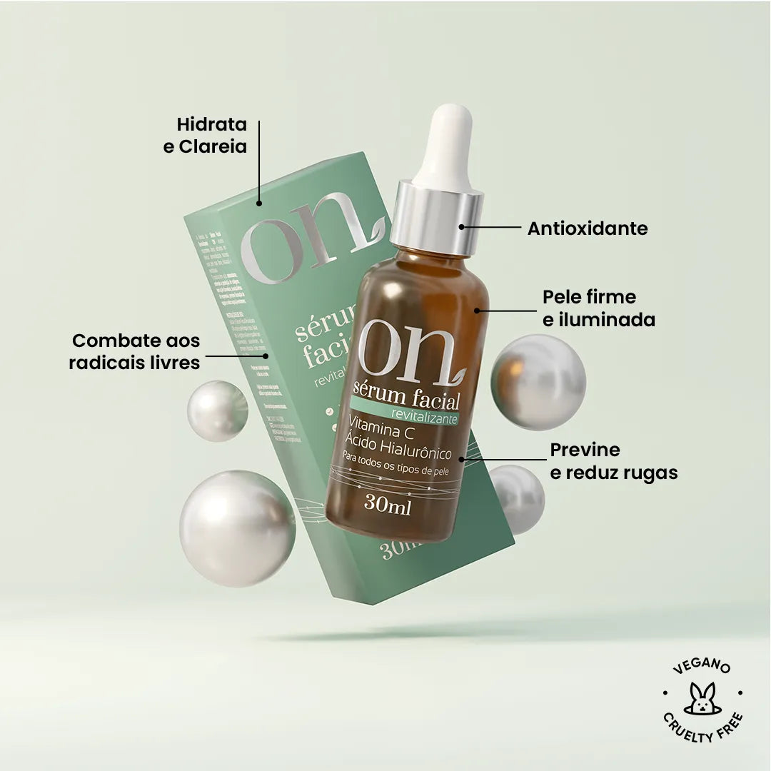 Sérum Facial Vitamina C e Ácido Hialurônico ON 30 ml
