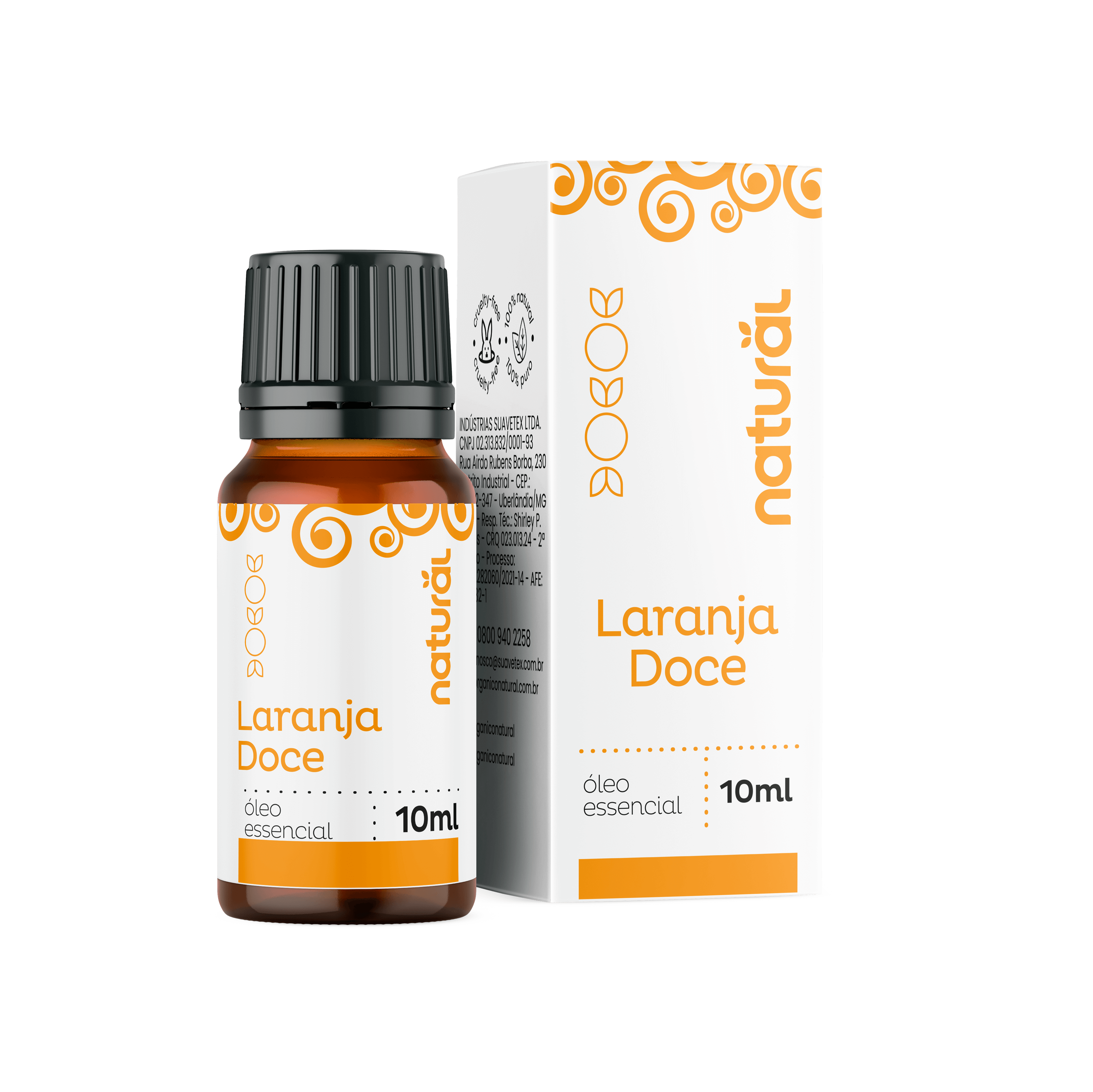 Óleo Essencial Natural de Laranja Doce 10ml