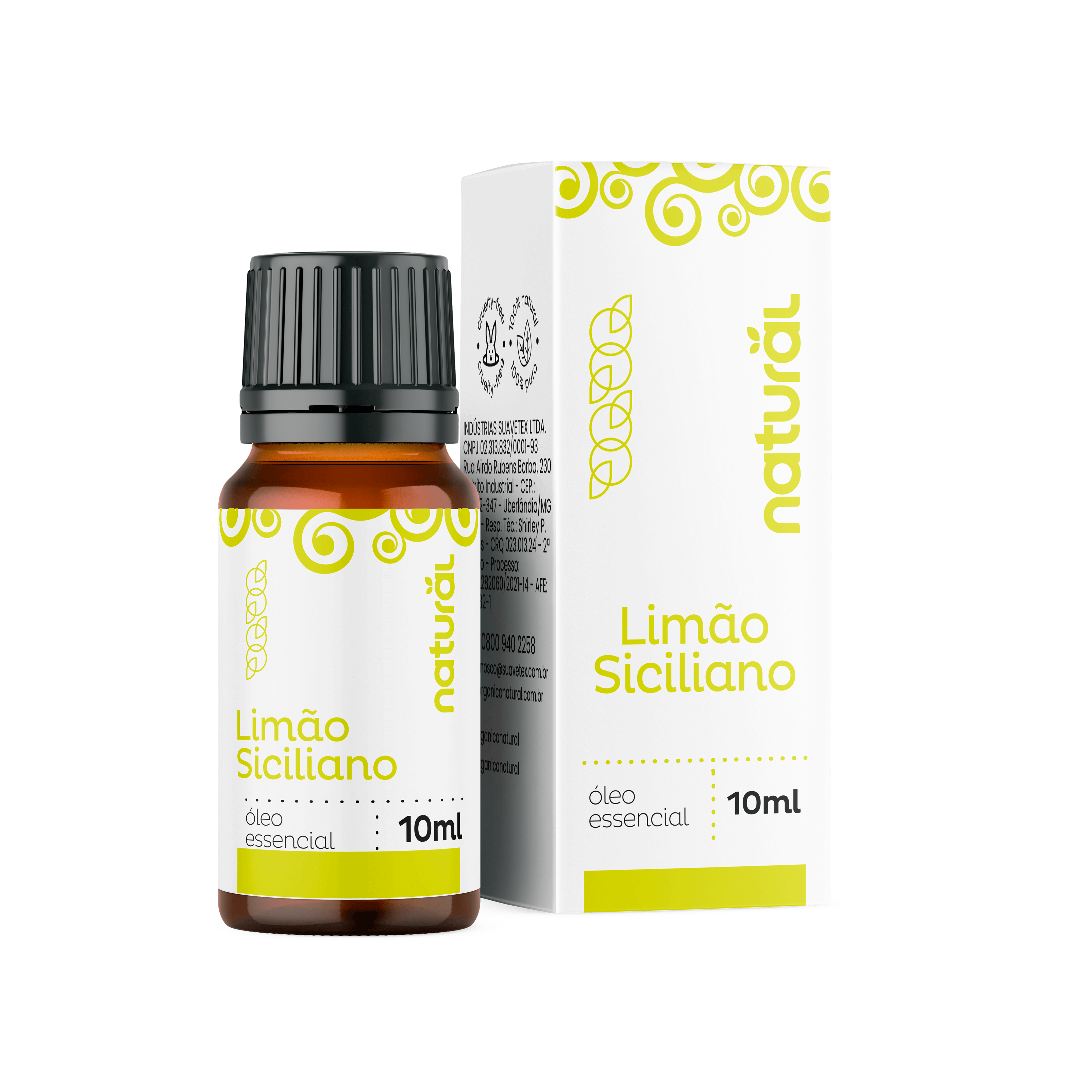Óleo Essencial Natural de Limão Siciliano 10ml