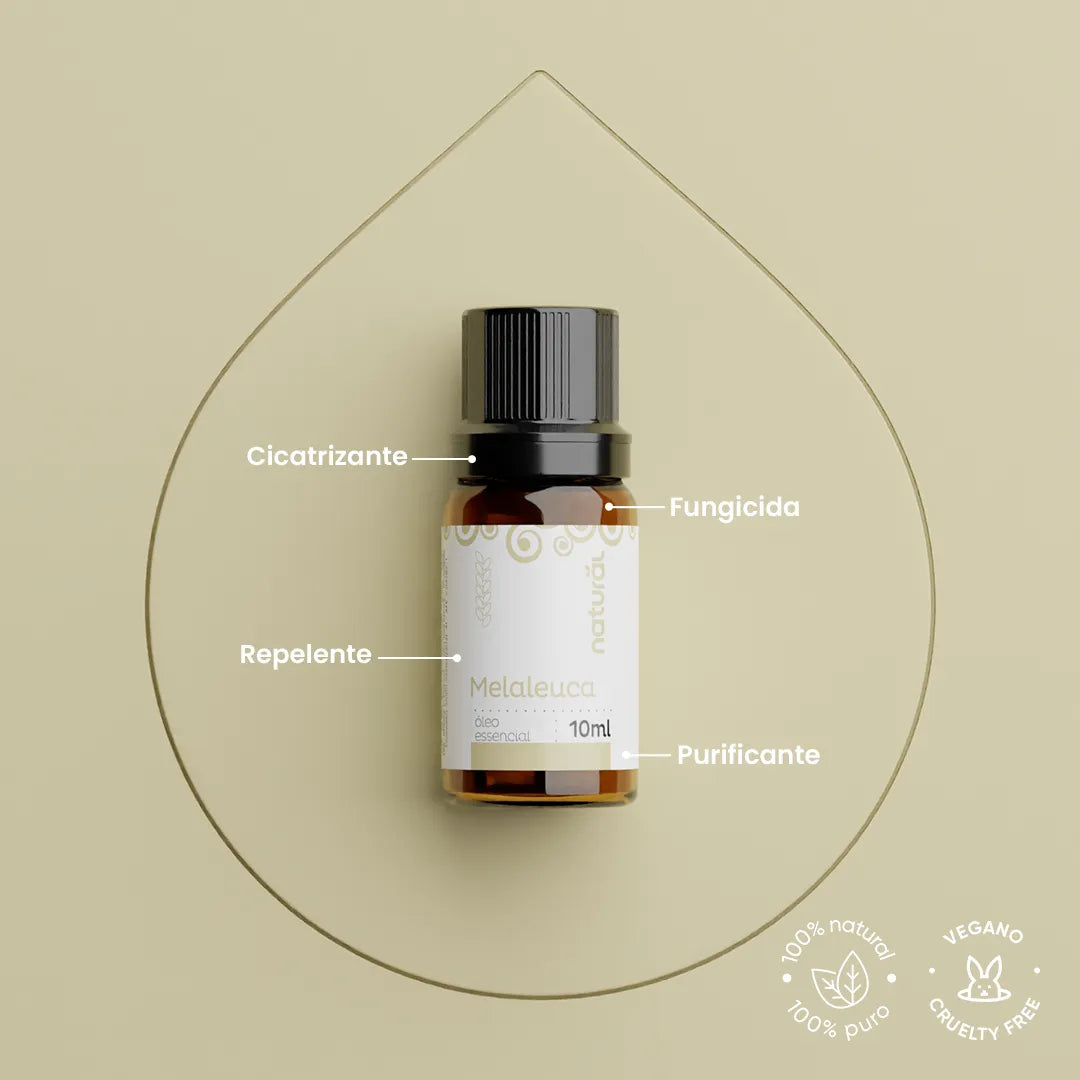 Óleo Essencial Natural de Melaleuca 10ml