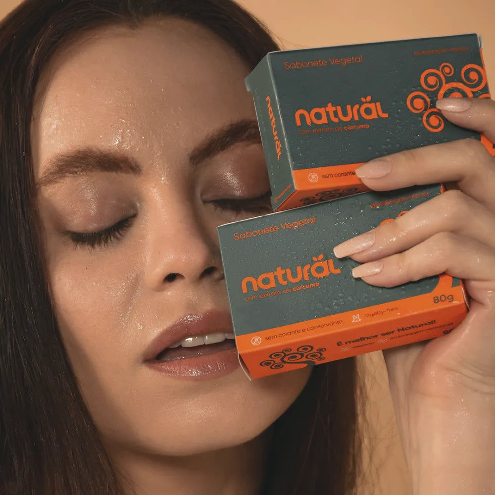 Sabonete em Barra Natural com Extrato de Cúrcuma 80g