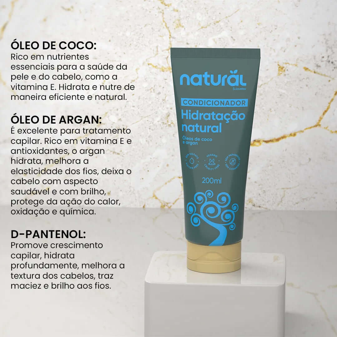 Condicionador Natural com Óleo de Coco e Argan