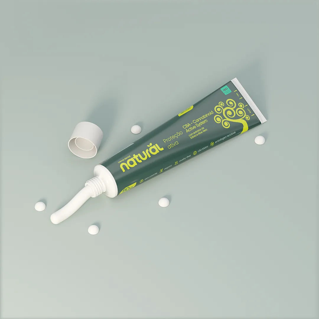 Creme Dental Natural com CBA, Sálvia e Aloe Vera
