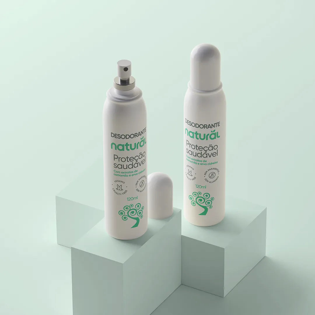 Desodorante Natural com Extratos de Camomila e Erva Cidreira 120mL