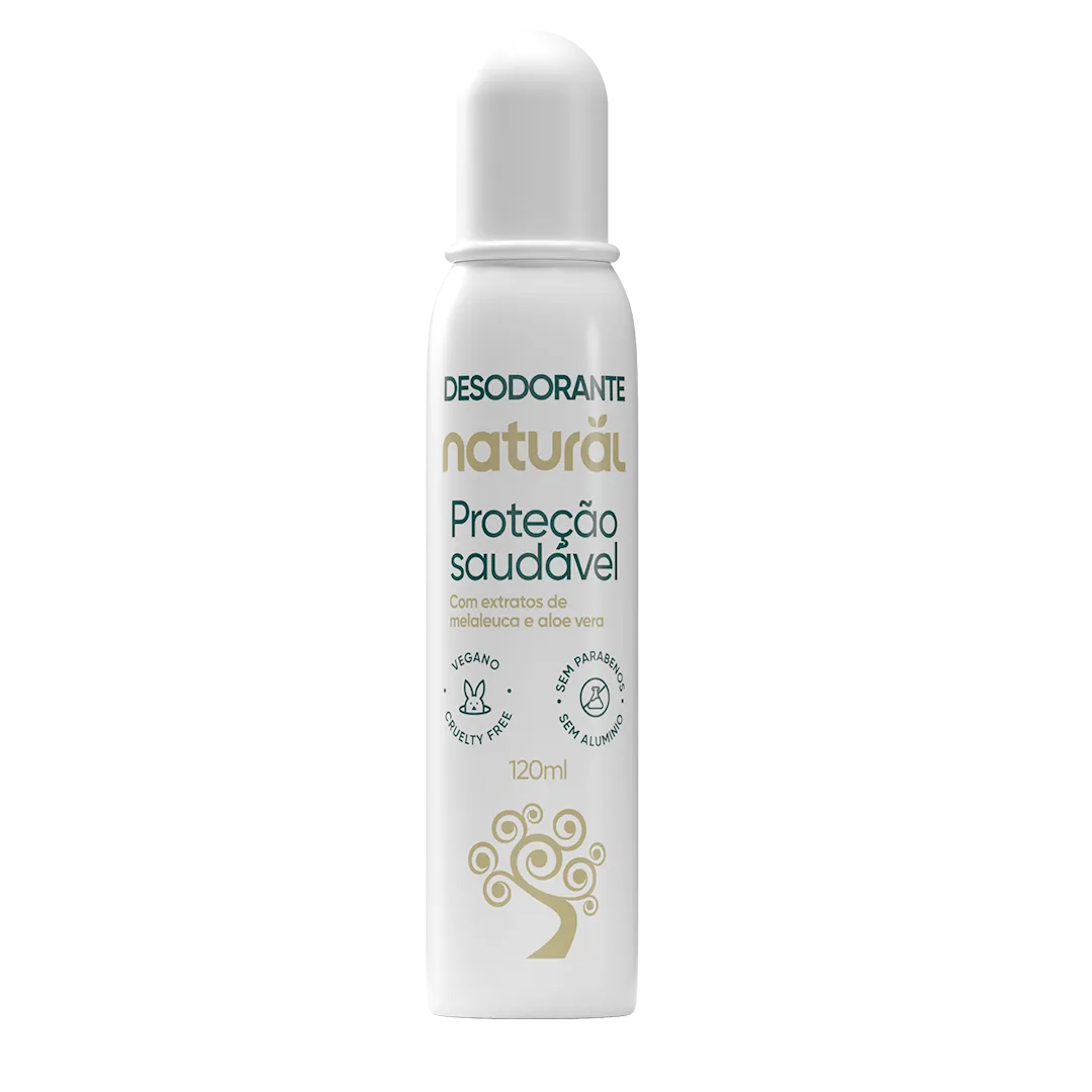 Desodorante Natural com Extratos de Melaleuca e Aloe Vera 120mL