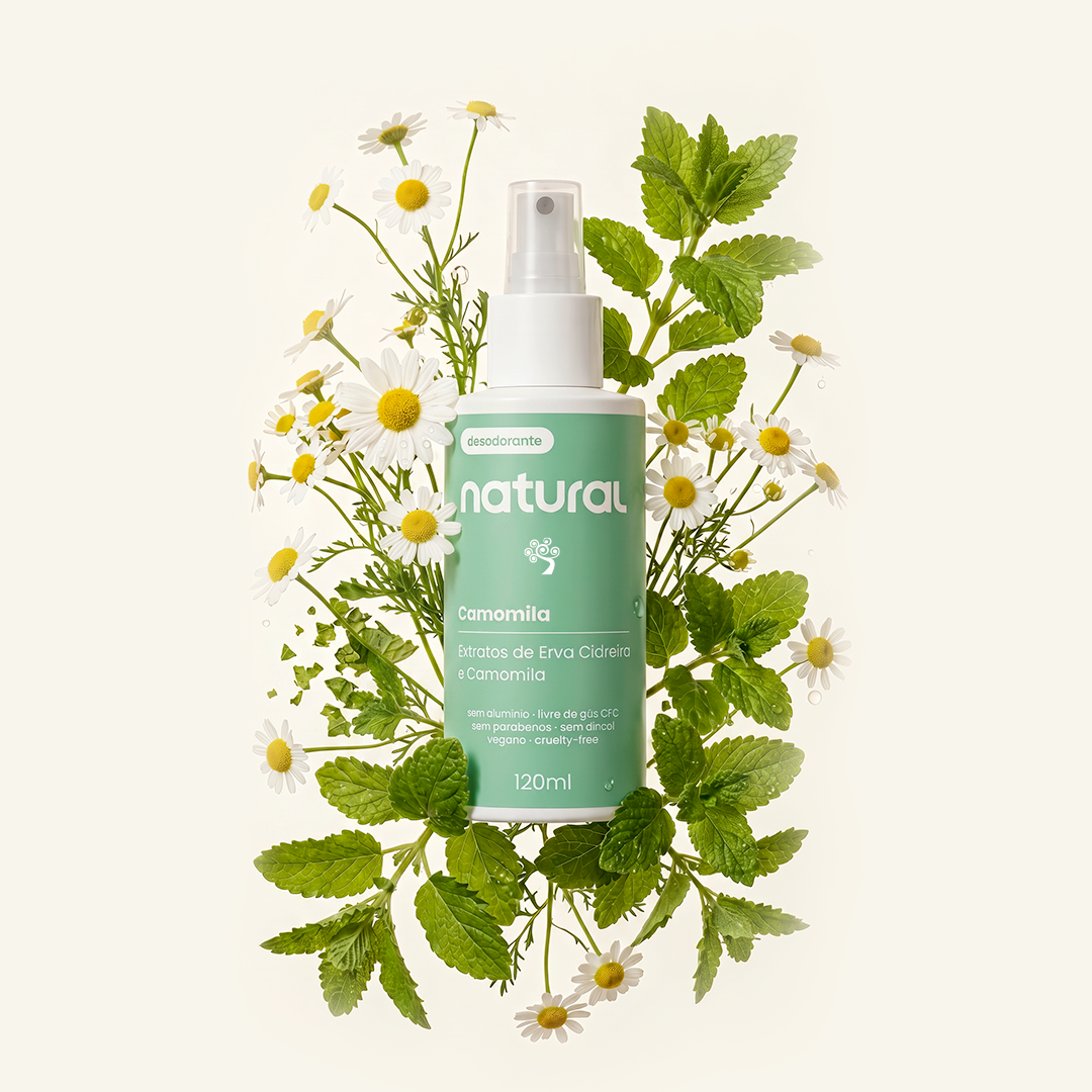Desodorante Natural com Camomila e Erva Cidreira 120 ml