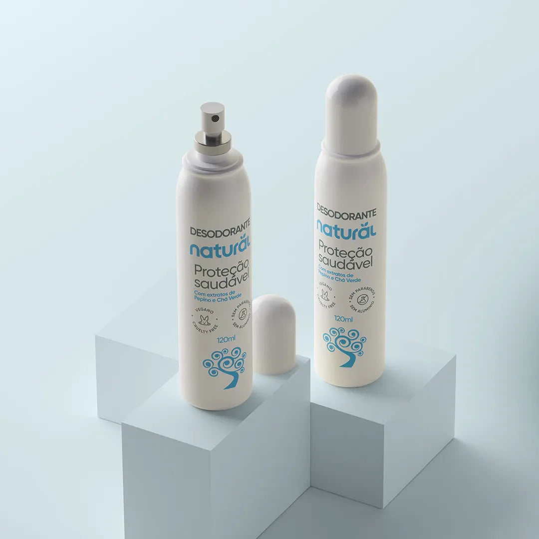 Desodorante Natural com Extratos de Pepino e Chá Verde 120mL