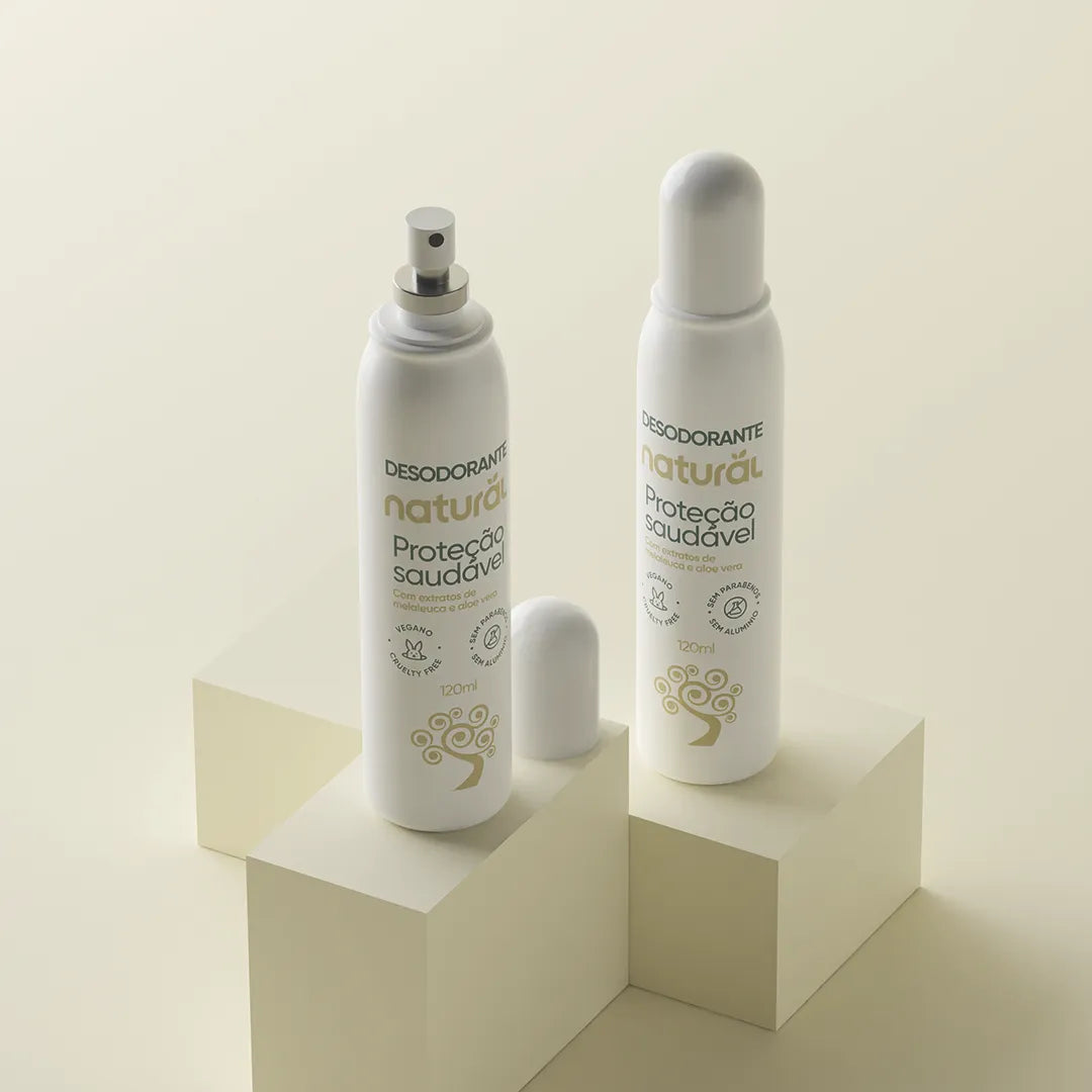 Desodorante Natural com Extratos de Melaleuca e Aloe Vera