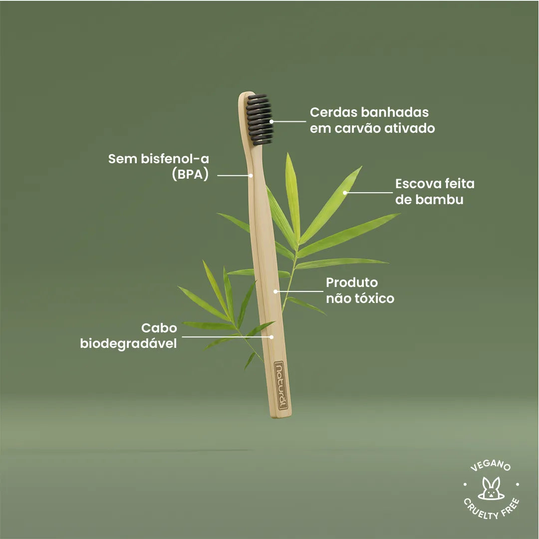 Escova Dental Natural de Bamboo