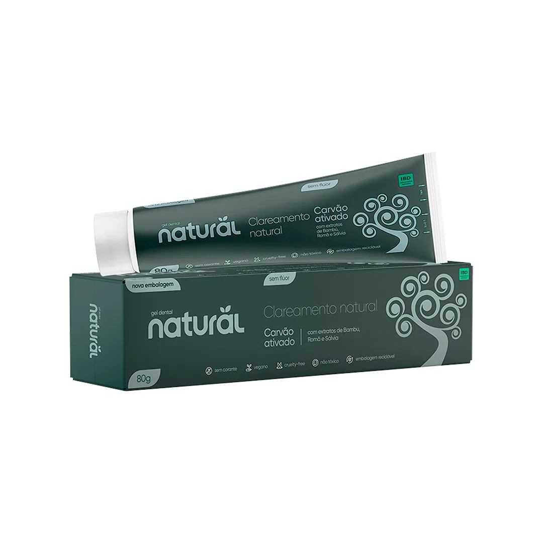 Gel Dental Natural com Carvão Ativado