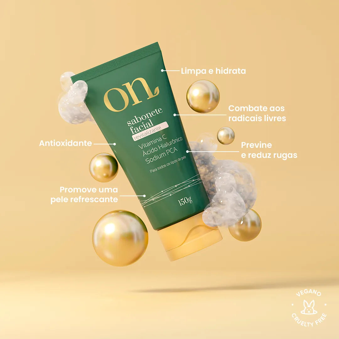 Sabonete Facial Revitalizante Orgânico Natural 150g