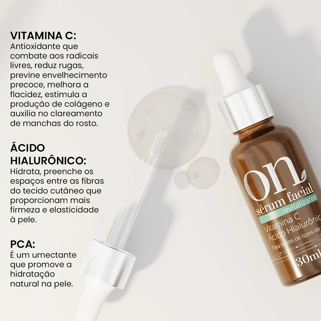 Sérum Facial Vitamina C e Ácido Hialurônico ON
