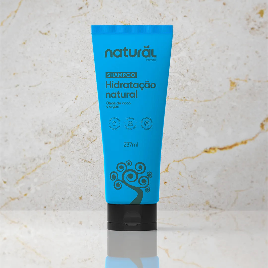 Shampoo Natural com Óleo de Coco e Argan