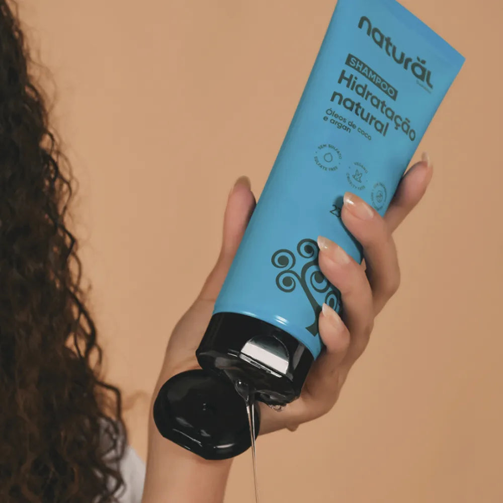 Shampoo Natural com Óleo de Coco e Argan